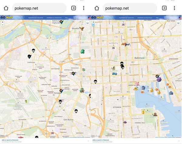 poke map net