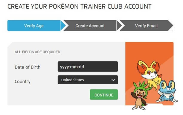 pokemon trainer club account