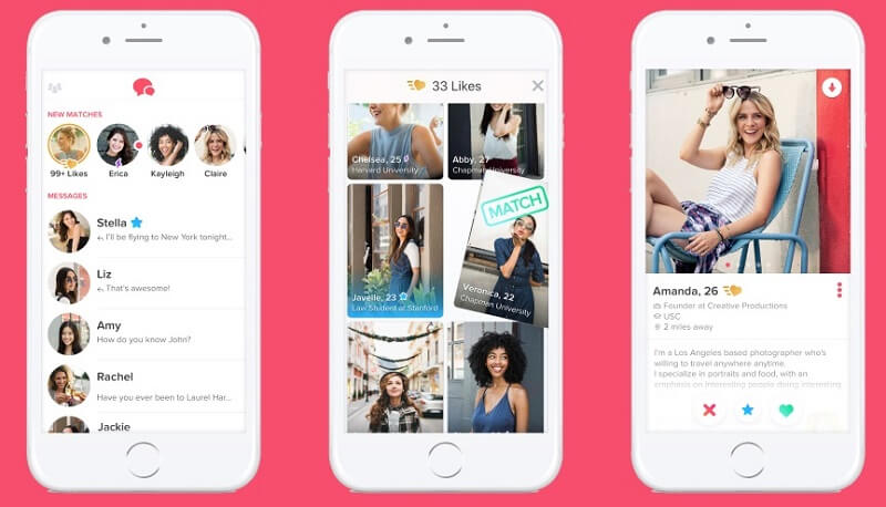 tinder free features interface
