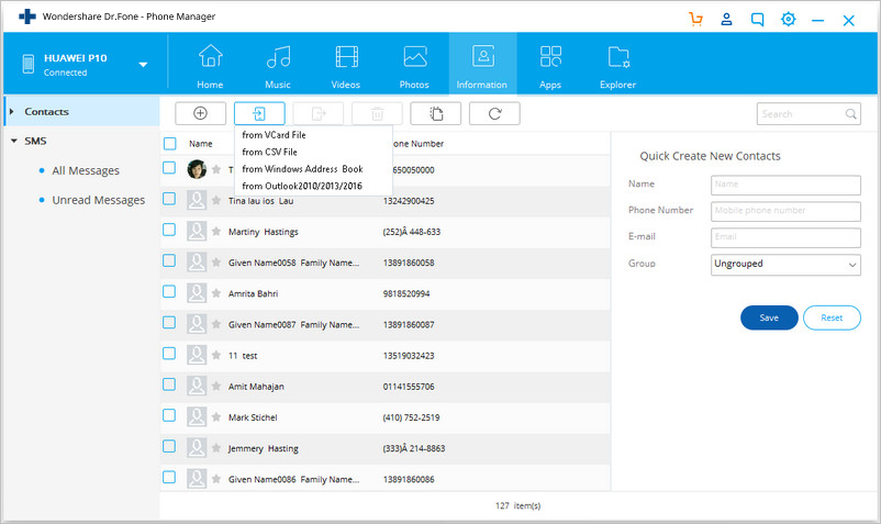 sync contacts from android to gmail-export to vcard file