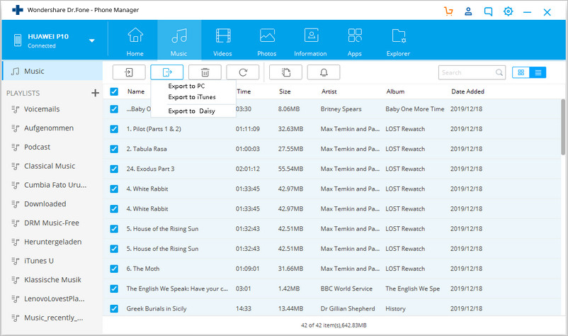 Transfer Music from Android to Computer
