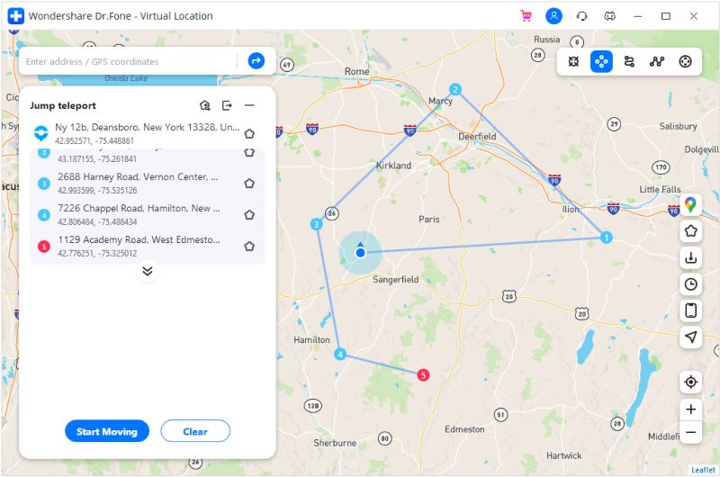 choose teleport mode destination
