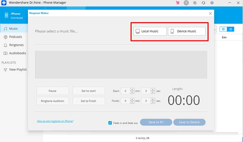 add voice memo drfone