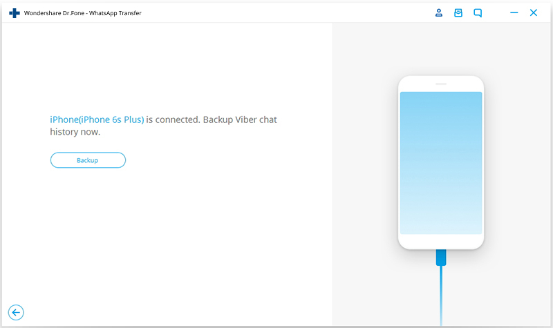 begin to backup Viber messages videos and call history