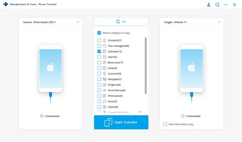 How to transfer photos from ipod touch to computer-Transfer Photos from iPod Touch to iPhone with Dr.Fone - Phone Manager (iOS) - export photos from iPod touch to iPhone