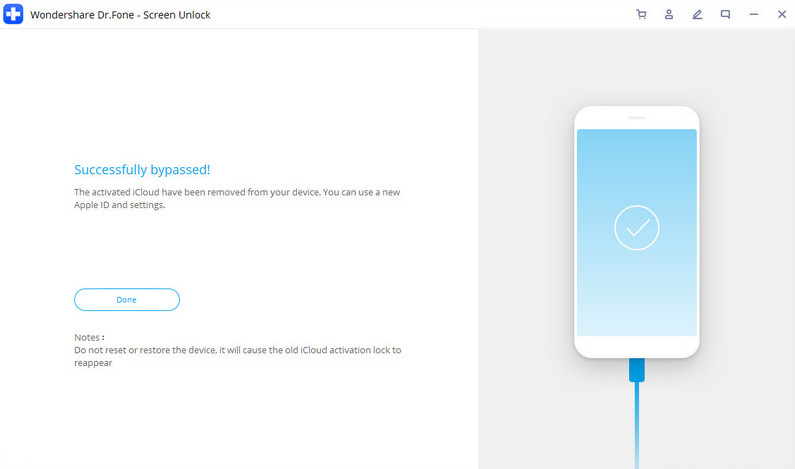 unlock icloud lock successfully
