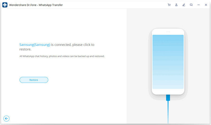 restore iOS whatsapp to android device 2