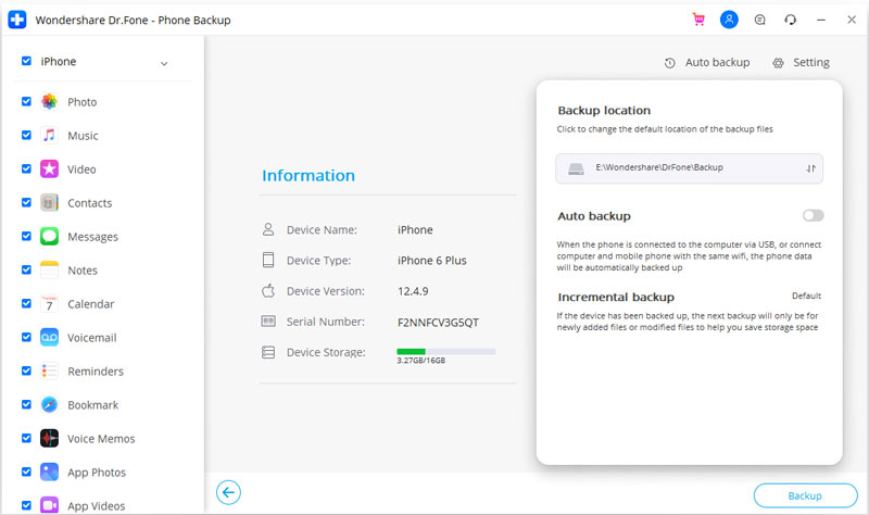 export iphone backup to pc