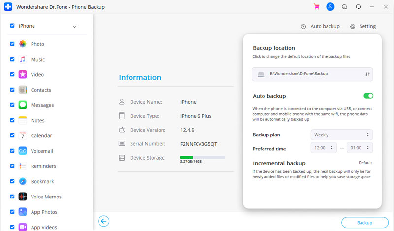 export iphone backup to pc
