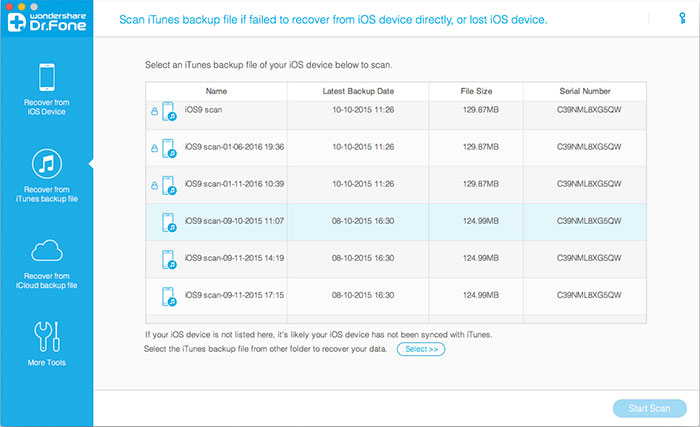 view iPhone backup on Mac